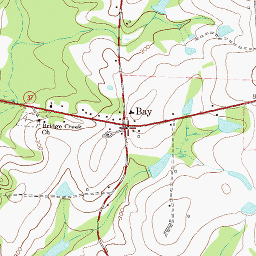 Topographic Map of Colquitt County Volunteer Firefighters Association Fire Station 41 Bay, GA