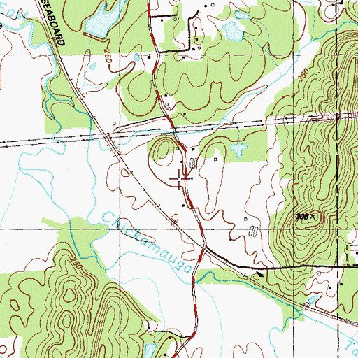 Topographic Map of Catoosa County Fire Department Station 5, GA