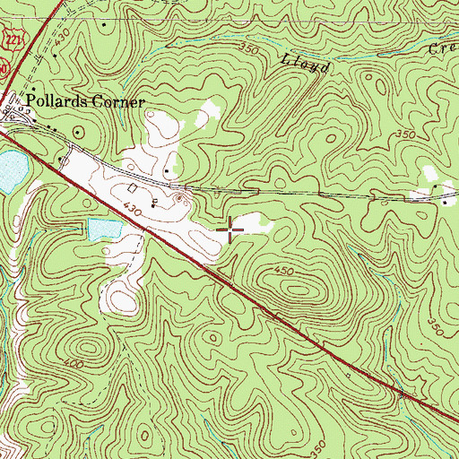 Topographic Map of Martinez - Columbia Fire Rescue Station 15, GA