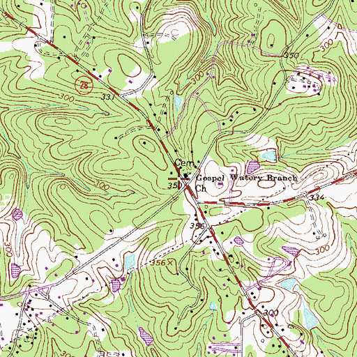 Topographic Map of Martinez - Columbia Fire Rescue Station 3, GA