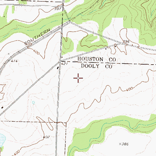 Topographic Map of Dooly State Prison, GA