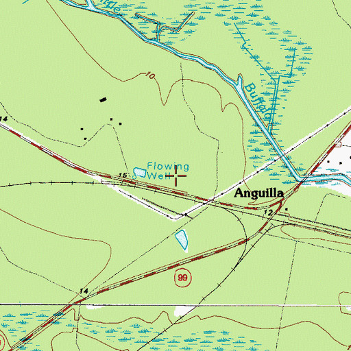 Topographic Map of Georgia Forestry Commission, GA