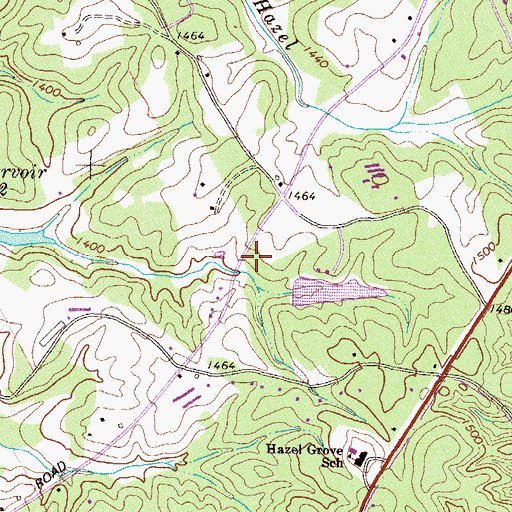 Topographic Map of Habersham County Fire Department Station 14, GA