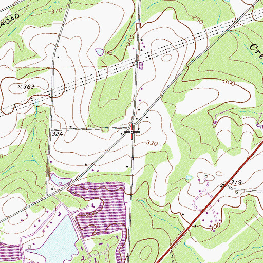 Topographic Map of Tift County Fire Department Station 8, GA