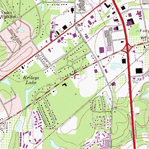 Topographic Map of Thomasville Fire and Rescue Department Station 3, GA