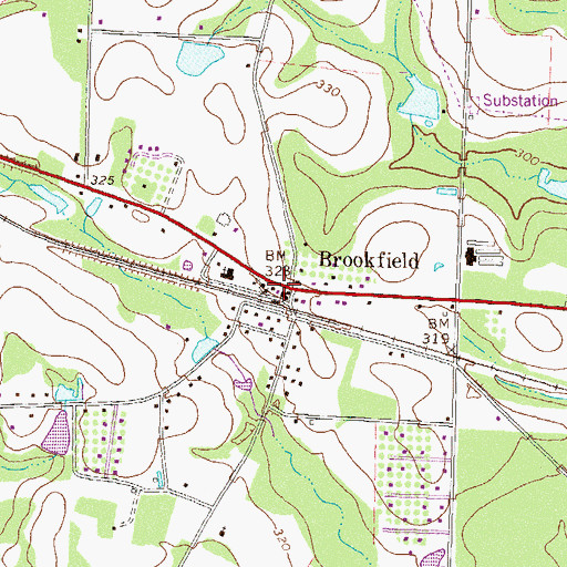 Topographic Map of Tift County Fire Department Station 6, GA