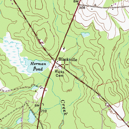 Topographic Map of Treutlen Fire Department Station 4, GA