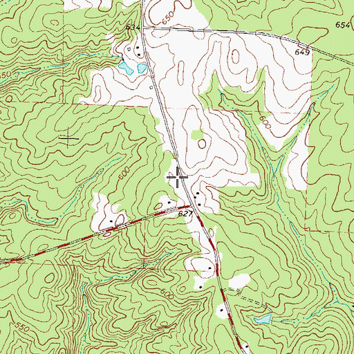 Topographic Map of Monroe County Fire Department Station 6, GA