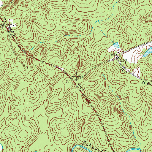 Topographic Map of Monroe County Fire Department Station 11, GA