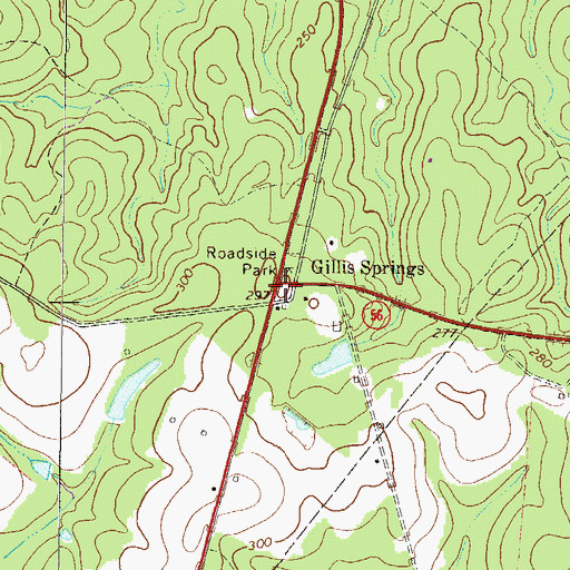 Topographic Map of Treutlen Fire Department Station 5, GA