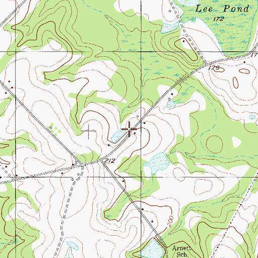 Topographic Map of Screven County Fire Department Station 2, GA
