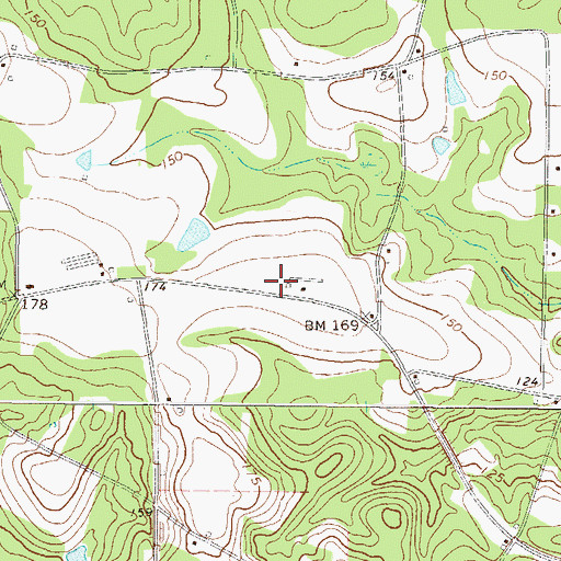 Topographic Map of Highway 144 Fire Substation, GA