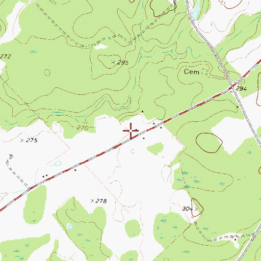 Topographic Map of Cochran - Bleckley Fire Department Limestone Station, GA