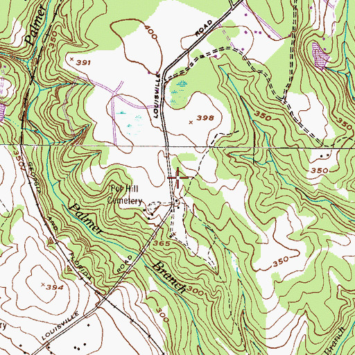 Topographic Map of Burke County Emergency Management Agency Engine Company 3, GA