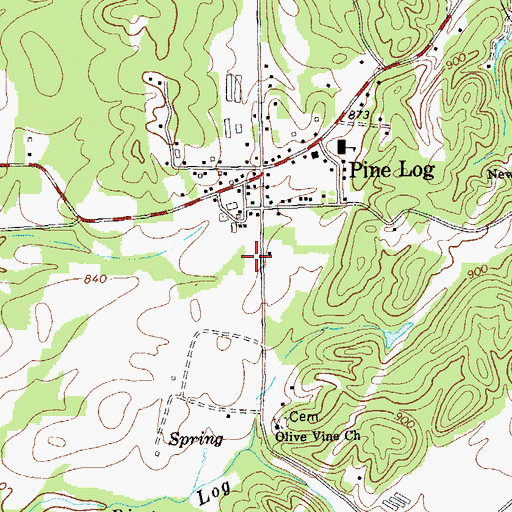Topographic Map of Bartow County Fire Department Station 8, GA