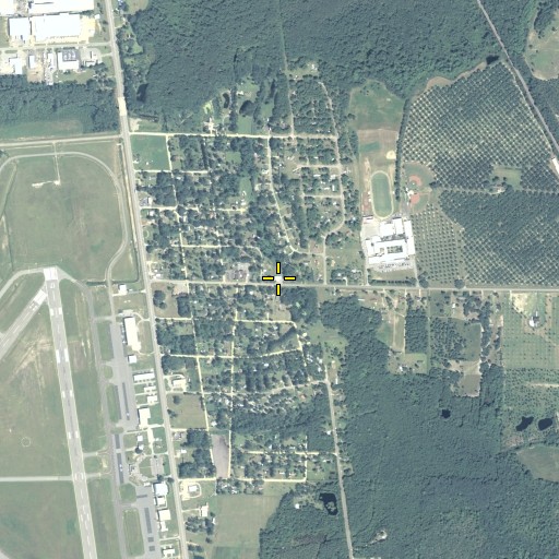 Aerial/Satellite Image of Southside Volunteer Fire Department Station 1, GA