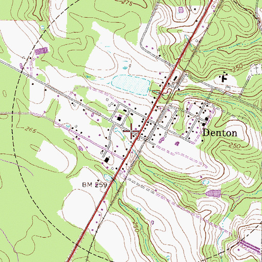 Topographic Map of Jeff Davis County Fire Department Station 2, GA