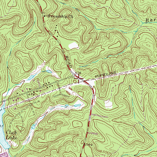 Topographic Map of Jones County Fire Department Station 6, GA