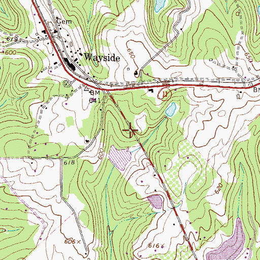 Topographic Map of Jones County Fire Department Station 5A, GA