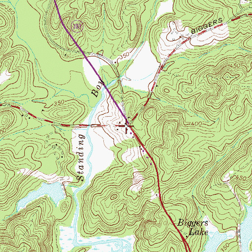 Topographic Map of Columbus Fire and Emergency Medical Services Station 14, GA