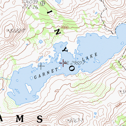 Topographic Map of Garnet Lake, CA