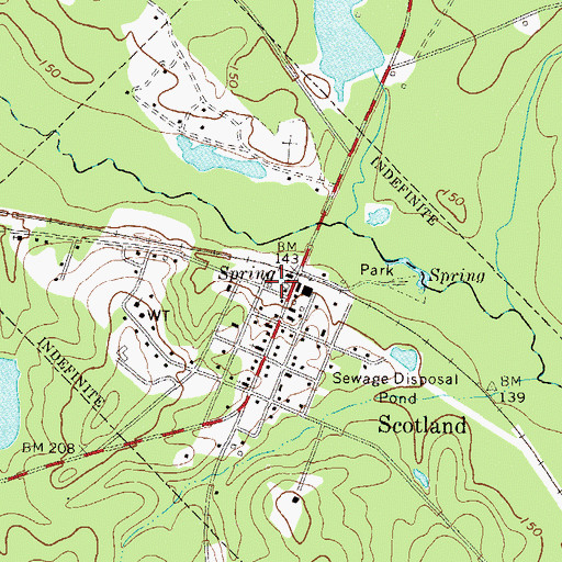 Topographic Map of Scotland Fire Department, GA