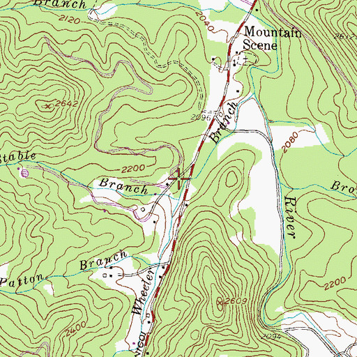 Topographic Map of Towns County Fire and Rescue Station 5, GA