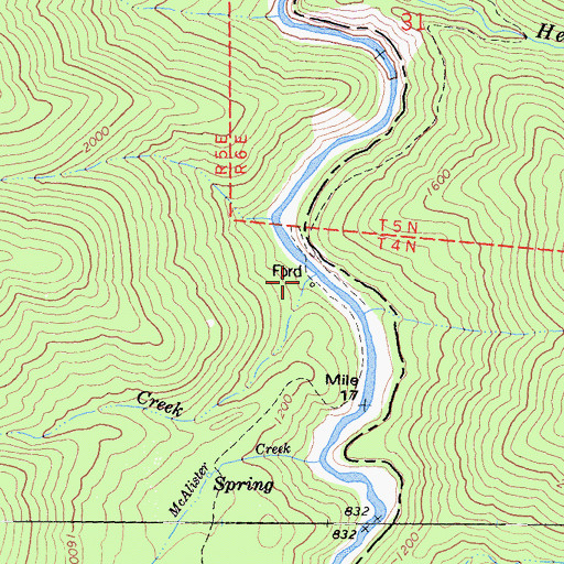 Topographic Map of Gary Creek, CA
