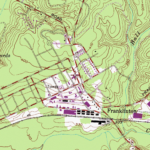 Topographic Map of Georgia Forestry Commission, GA