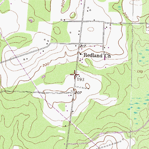 Topographic Map of Clyattville Volunteer Fire Department Station 2A, GA