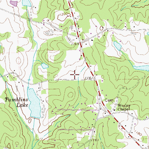 Topographic Map of Carroll County Fire / Rescue Station 16, GA