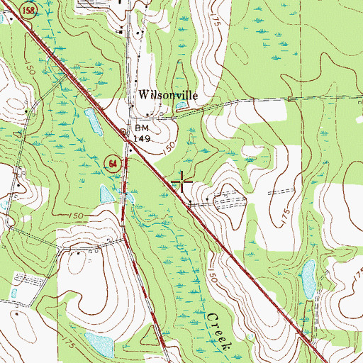 Topographic Map of Coffee County Fire and Rescue Department Station 16, GA