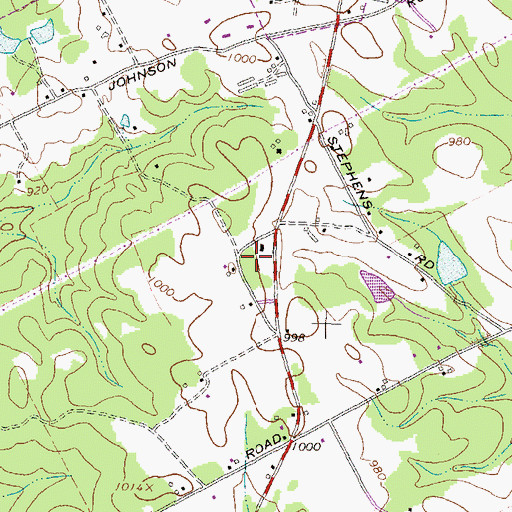 Topographic Map of Gwinnett County Fire and Emergency Services Station 28, GA