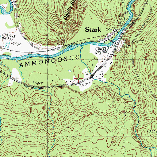Topographic Map of Stark Fire Department, NH