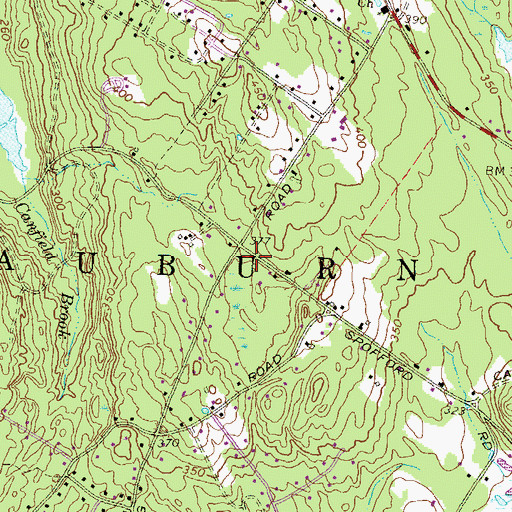 Topographic Map of Auburn Fire Department Station 1, NH