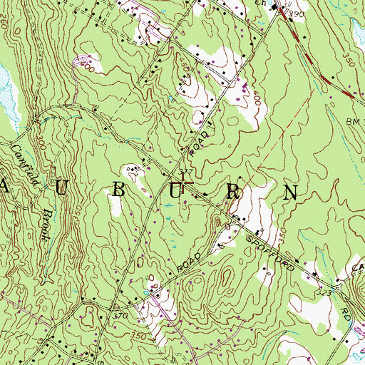 Topographic Map of Auburn Fire Department Station 1, NH