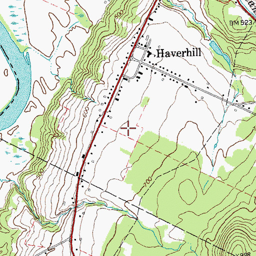 Topographic Map of Haverhill Corner Fire Department, NH