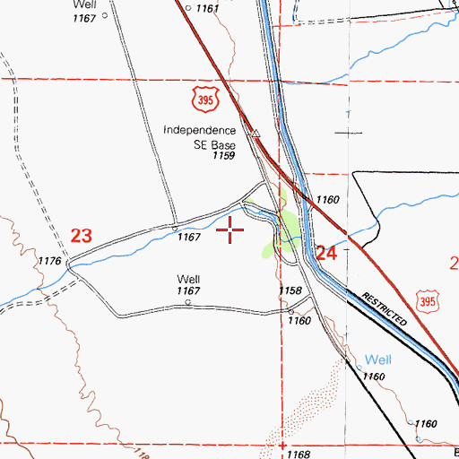 Topographic Map of George Creek, CA