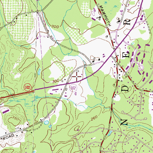 Topographic Map of Londonderry Fire Rescue Department Station 2, NH