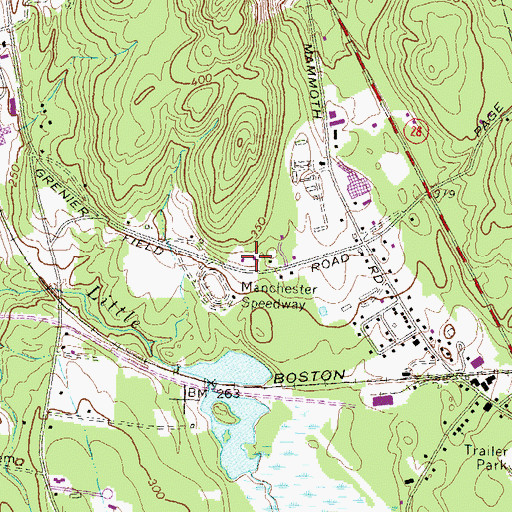 Topographic Map of Londonderry Fire Rescue Department Station 1, NH