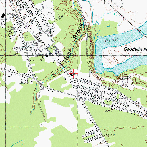 Topographic Map of Concord Fire Department Station 5 Manor Station, NH