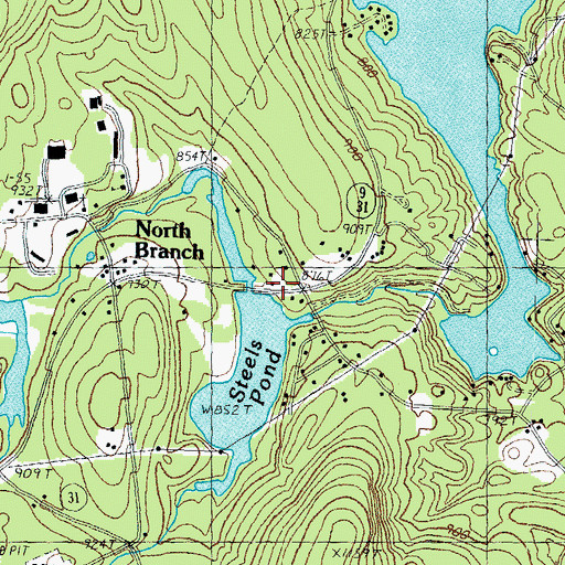 Topographic Map of Antrim Fire Department Station 2, NH