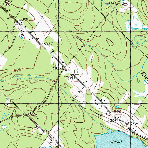 Topographic Map of Strafford Fire and Rescue Crown Point Station, NH