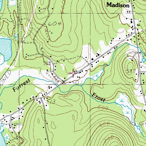 Topographic Map of Madison Fire and Rescue Department, NH