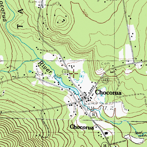 Topographic Map of Chocorua Village Station, NH
