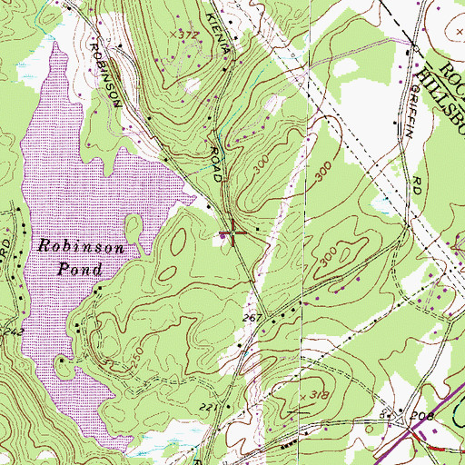 Topographic Map of Hudson New Hampshire Fire Department Station 1, NH