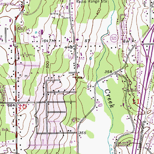 Topographic Map of Early Learning and Development Center, WA