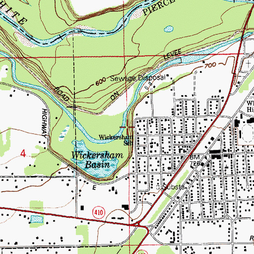 Topographic Map of Little Farmers Learning Center, WA