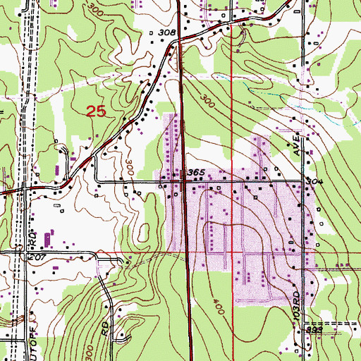 Topographic Map of First Step Learning Center, WA