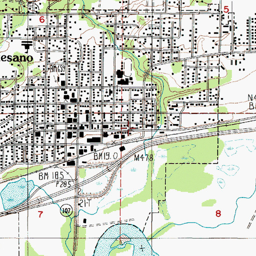 Topographic Map of Careland Playschool, WA